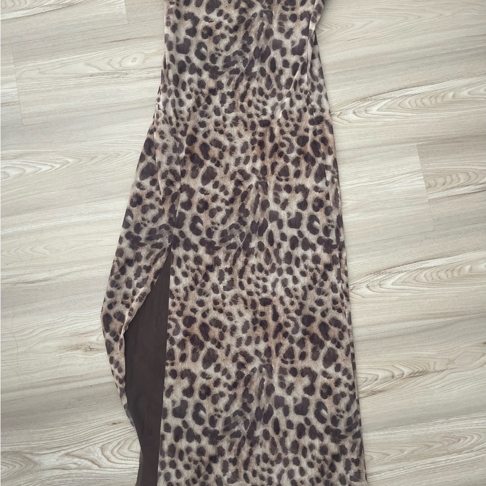 Leopard Print Maxi Skirt